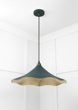 From The Anvil - Smooth Brass Flora Pendant in Dingle | Sku. 49731SDI | Trade Door Handles.