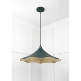 From The Anvil - Smooth Brass Flora Pendant in Dingle | Sku. 49731SDI | Trade Door Handles.