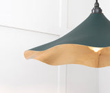 From The Anvil - Smooth Brass Flora Pendant in Dingle | Sku. 49731SDI | Trade Door Handles.