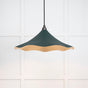 From The Anvil - Smooth Brass Flora Pendant in Dingle | Sku. 49731SDI | Trade Door Handles.