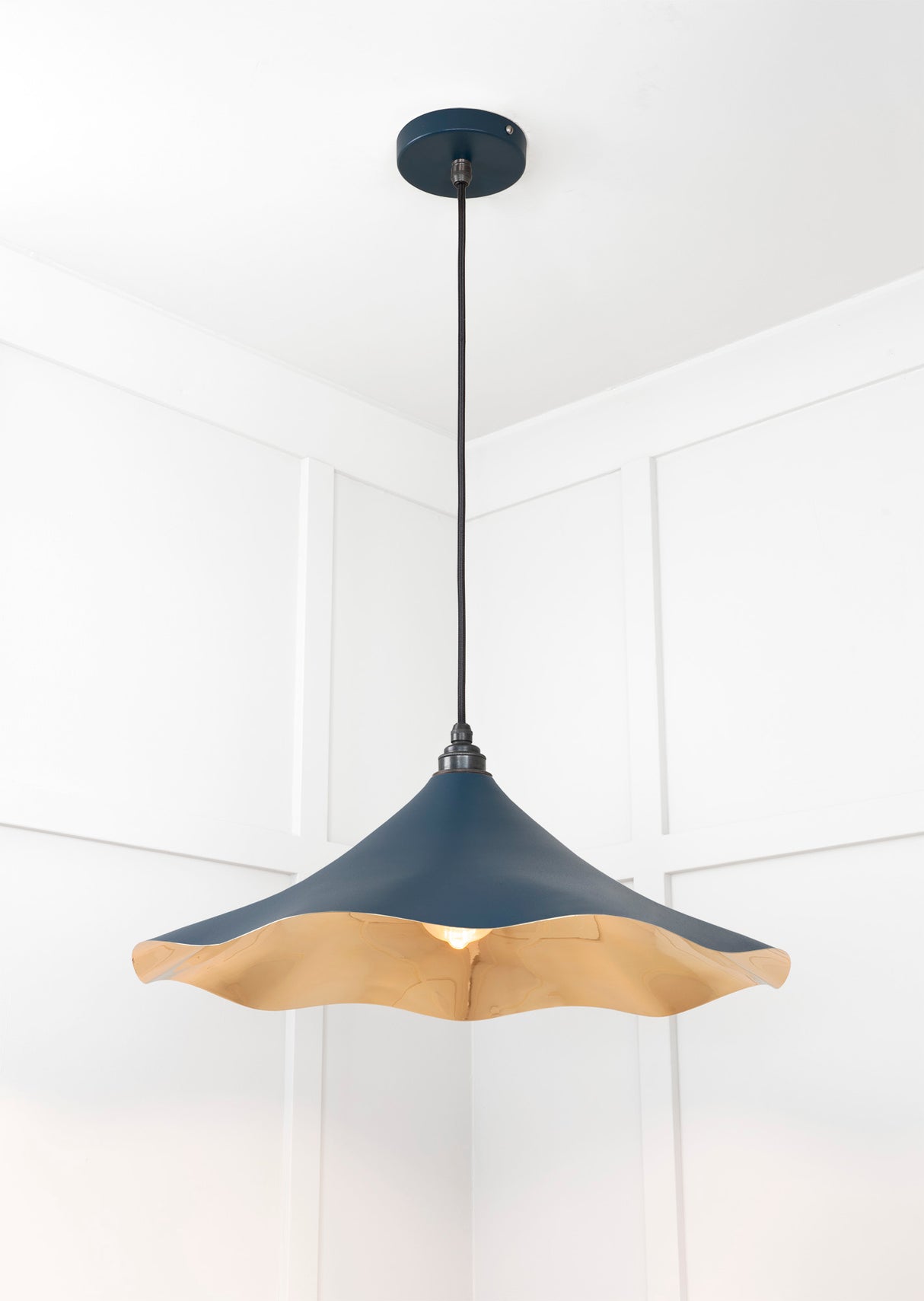 From The Anvil - Smooth Brass Flora Pendant in Dusk | Sku. 49731SDU | Trade Door Handles.