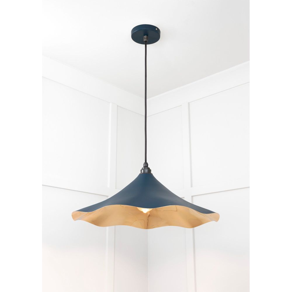 From The Anvil - Smooth Brass Flora Pendant in Dusk | Sku. 49731SDU | Trade Door Handles.