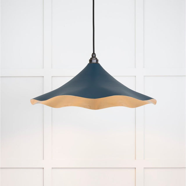 From The Anvil - Smooth Brass Flora Pendant in Dusk | Sku. 49731SDU | Trade Door Handles.