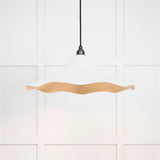 From The Anvil - Smooth Brass Flora Pendant in Flock | Sku. 49731SF | Trade Door Handles.