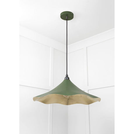 From The Anvil - Smooth Brass Flora Pendant in Heath | Sku. 49731SH | Trade Door Handles.