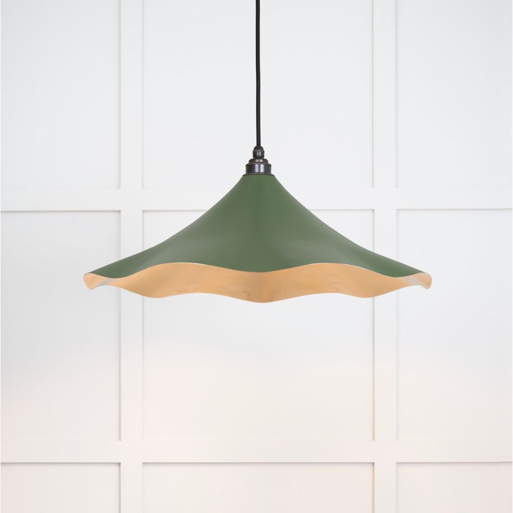 From The Anvil - Smooth Brass Flora Pendant in Heath | Sku. 49731SH | Trade Door Handles.