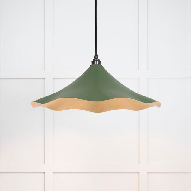 From The Anvil - Smooth Brass Flora Pendant in Heath | Sku. 49731SH | Trade Door Handles.