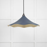 From The Anvil - Smooth Brass Flora Pendant in Slate | Sku. 49731SSL | Trade Door Handles.
