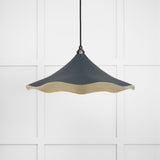 From The Anvil - Smooth Brass Flora Pendant in Soot | Sku. 49731SSO | Trade Door Handles.