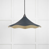 From The Anvil - Smooth Brass Flora Pendant in Soot | Sku. 49731SSO | Trade Door Handles.