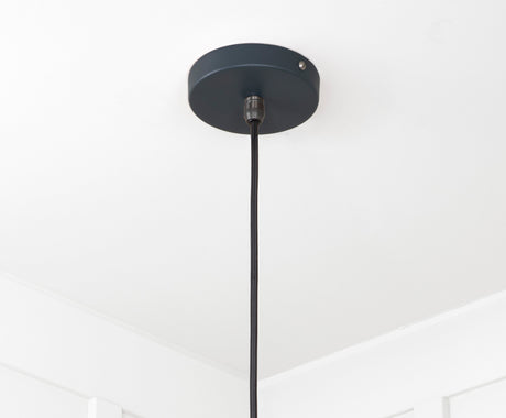 From The Anvil - Smooth Brass Flora Pendant in Soot | Sku. 49731SSO | Trade Door Handles.