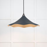 From The Anvil - Smooth Brass Flora Pendant in Soot | Sku. 49731SSO | Trade Door Handles.