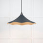 From The Anvil - Smooth Brass Flora Pendant in Soot | Sku. 49731SSO | Trade Door Handles.
