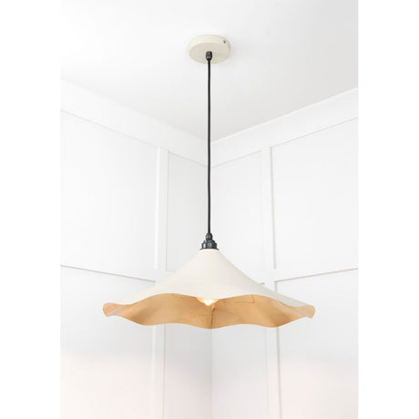 From The Anvil - Smooth Brass Flora Pendant in Teasel | Sku. 49731STE | Trade Door Handles.