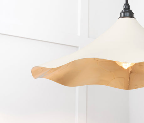 From The Anvil - Smooth Brass Flora Pendant in Teasel | Sku. 49731STE | Trade Door Handles.