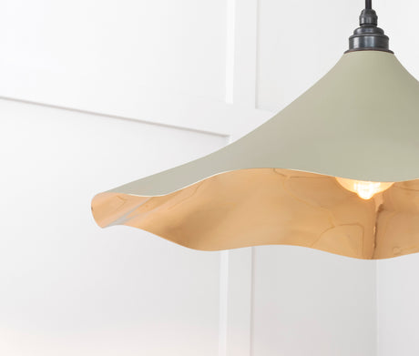 From The Anvil - Smooth Brass Flora Pendant in Tump | Sku. 49731STU | Trade Door Handles.