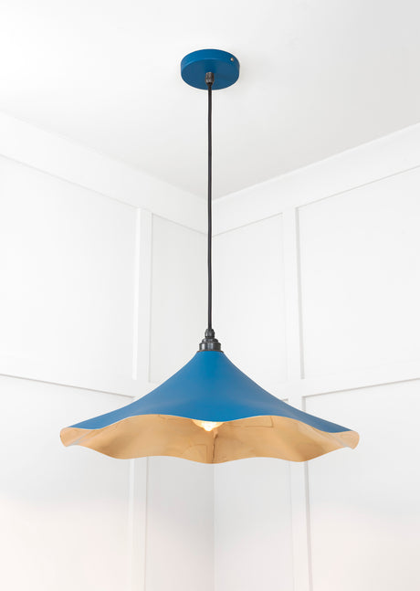 From The Anvil - Smooth Brass Flora Pendant in Upstream | Sku. 49731SU | Trade Door Handles.