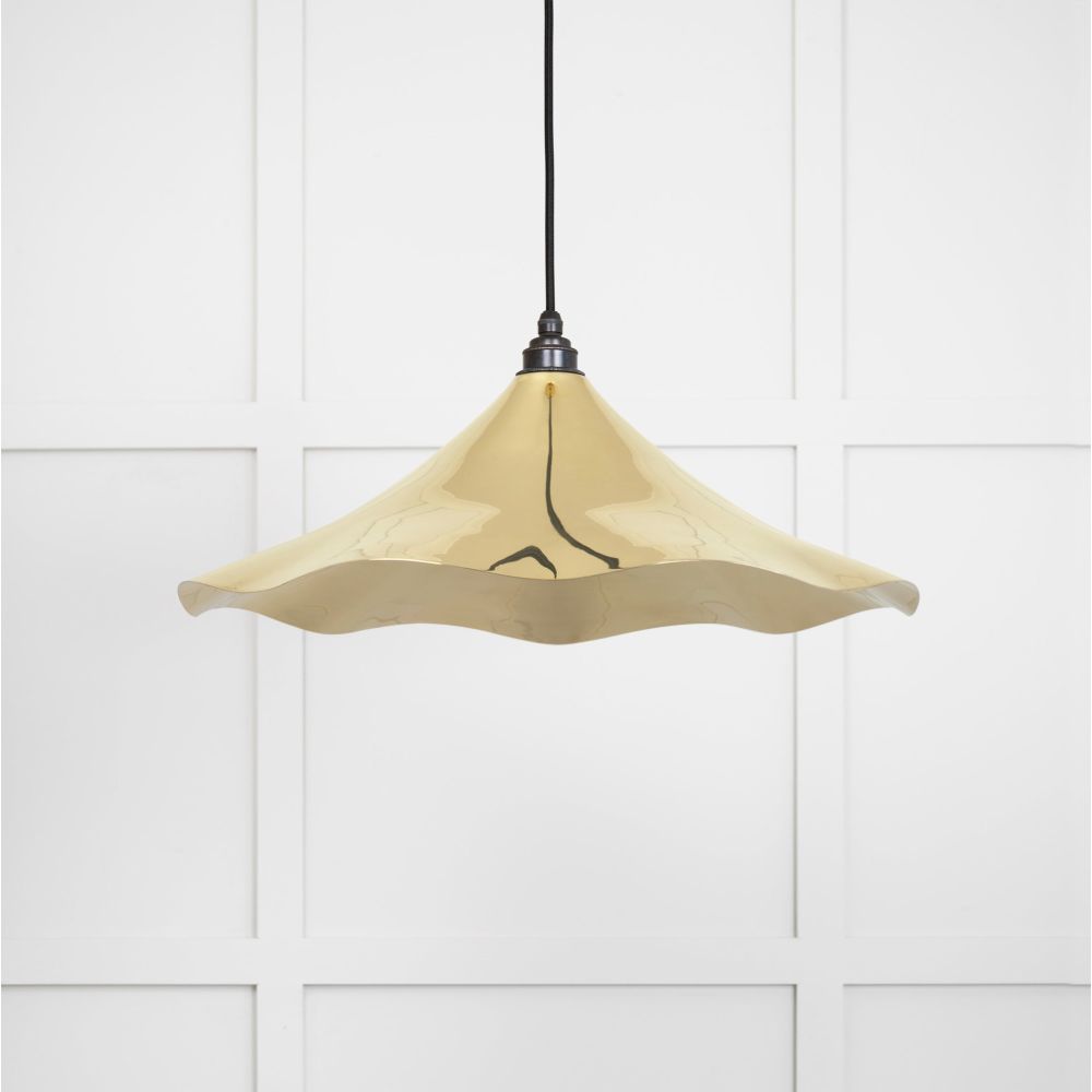 From The Anvil - Smooth Brass Flora Pendant | Sku. 49731 | Trade Door Handles.