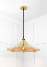 From The Anvil - Smooth Brass Flora Pendant | Sku. 49731 | Trade Door Handles.