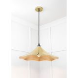 From The Anvil - Smooth Brass Flora Pendant | Sku. 49731 | Trade Door Handles.