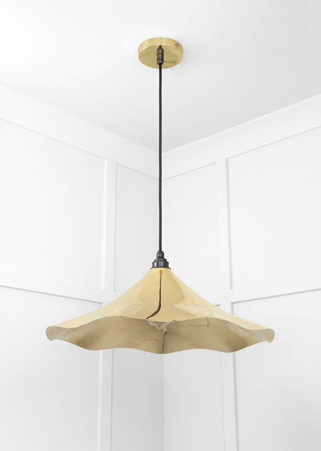 From The Anvil - Smooth Brass Flora Pendant | Sku. 49731 | Trade Door Handles.