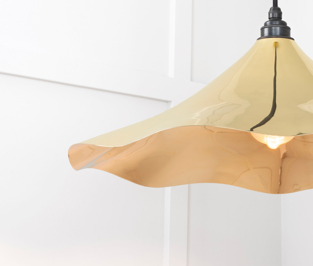 From The Anvil - Smooth Brass Flora Pendant | Sku. 49731 | Trade Door Handles.