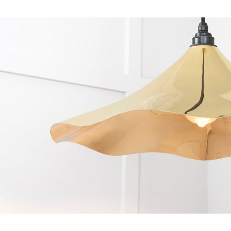 From The Anvil - Smooth Brass Flora Pendant | Sku. 49731 | Trade Door Handles.