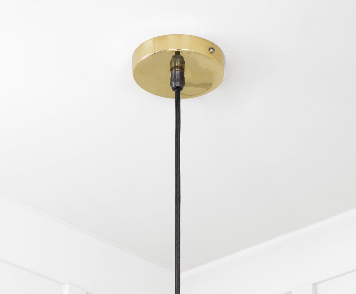 From The Anvil - Smooth Brass Flora Pendant | Sku. 49731 | Trade Door Handles.