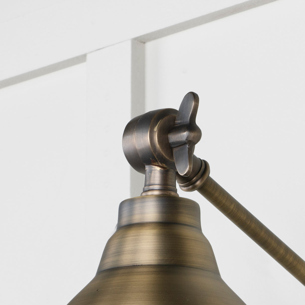 From The Anvil - Aged Brass Brindley Wall Light | Sku. 49733 | Trade Door Handles.