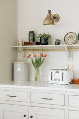 From The Anvil - Aged Brass Brindley Wall Light | Sku. 49733 | Trade Door Handles.