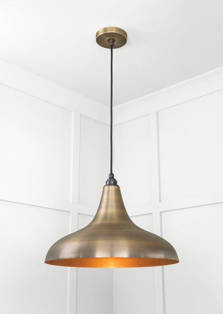 From The Anvil - Aged Brass Frankley Pendant | Sku. 49734 | Trade Door Handles.