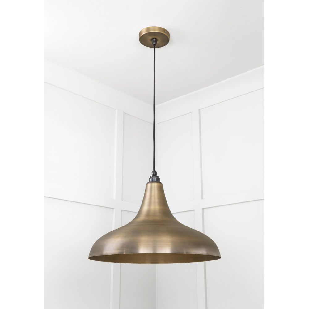 From The Anvil - Aged Brass Frankley Pendant | Sku. 49734 | Trade Door Handles.