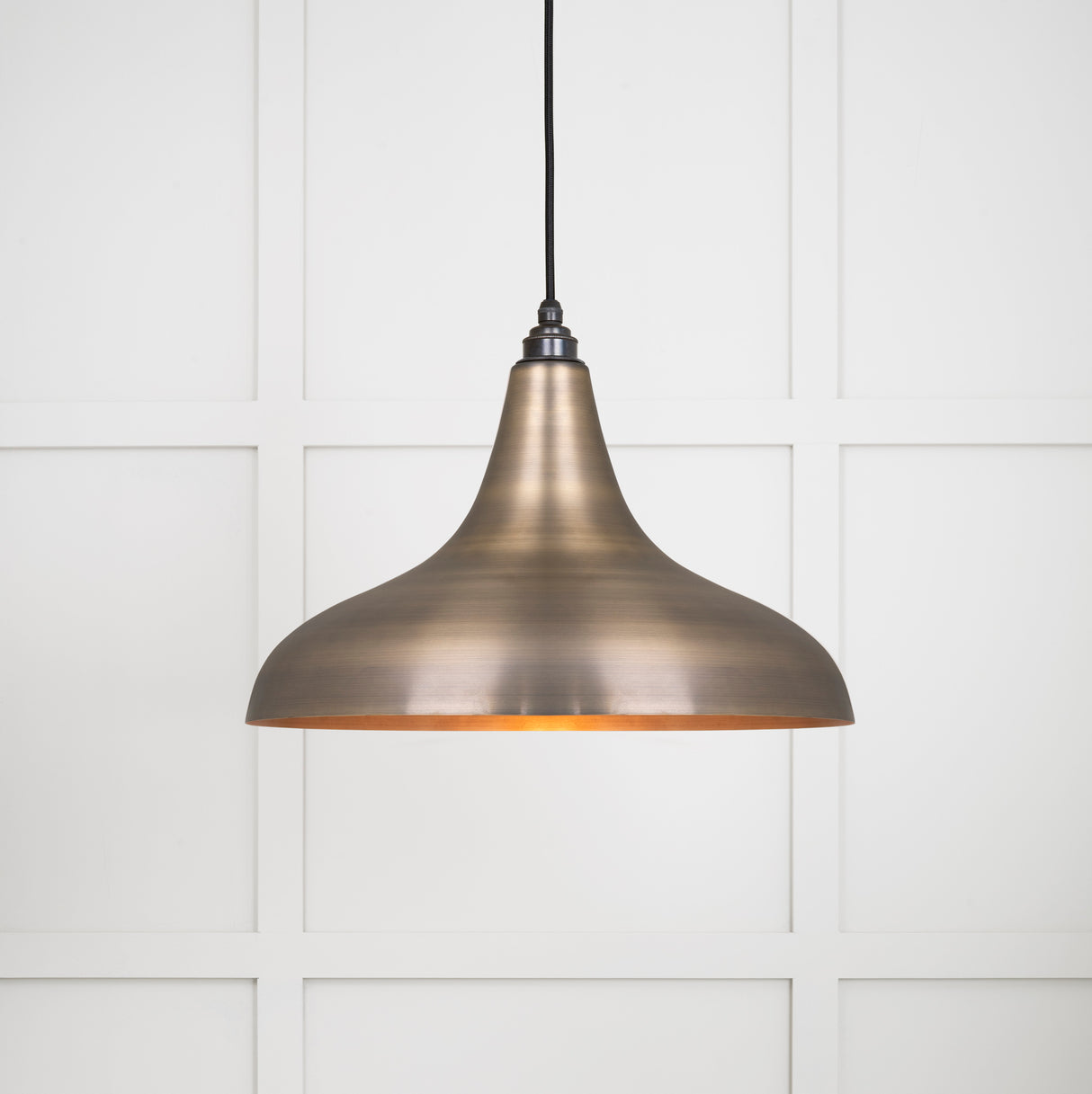 From The Anvil - Aged Brass Frankley Pendant | Sku. 49734 | Trade Door Handles.