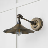 From The Anvil - Aged Brass Flora Wall Light | Sku. 49735 | Trade Door Handles.