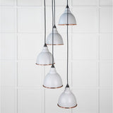 From The Anvil - Smooth Copper Brindley Cluster Pendant in Birch | Sku. 49736SBI | Trade Door Handles.