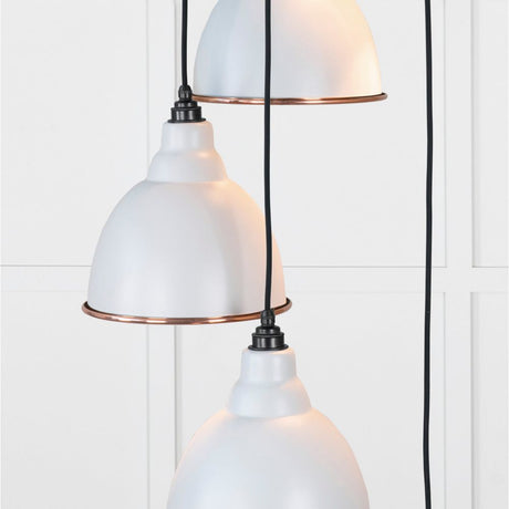 From The Anvil - Smooth Copper Brindley Cluster Pendant in Birch | Sku. 49736SBI | Trade Door Handles.