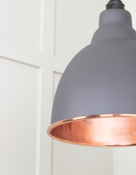 From The Anvil - Smooth Copper Brindley Cluster Pendant in Bluff | Sku. 49736SBL | Trade Door Handles.