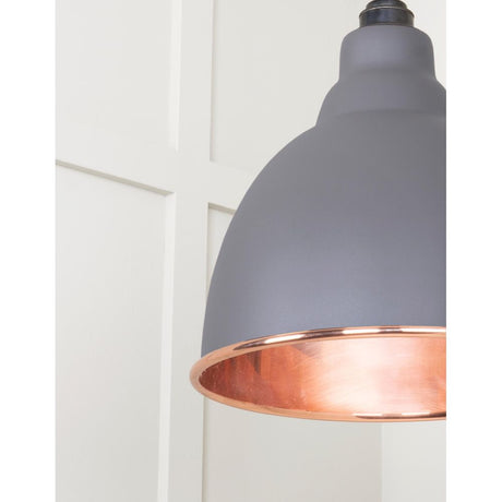 From The Anvil - Smooth Copper Brindley Cluster Pendant in Bluff | Sku. 49736SBL | Trade Door Handles.