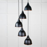 From The Anvil - Smooth Copper Brindley Cluster Pendant in Elan Black | Sku. 49736SEB | Trade Door Handles.