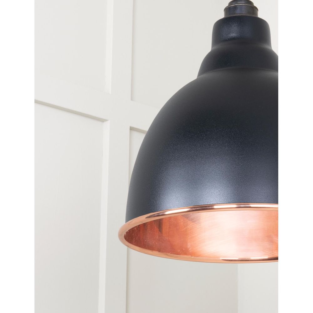 From The Anvil - Smooth Copper Brindley Cluster Pendant in Elan Black | Sku. 49736SEB | Trade Door Handles.