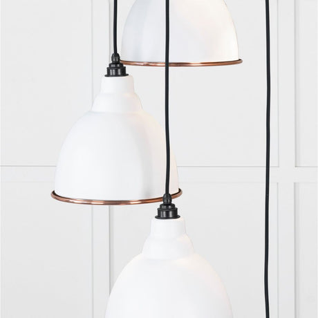 From The Anvil - Smooth Copper Brindley Cluster Pendant in Flock | Sku. 49736SF | Trade Door Handles.