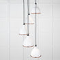 From The Anvil - Smooth Copper Brindley Cluster Pendant in Flock | Sku. 49736SF | Trade Door Handles.