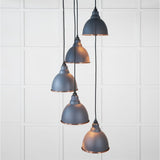 From The Anvil - Smooth Copper Brindley Cluster Pendant in Slate | Sku. 49736SSL | Trade Door Handles.