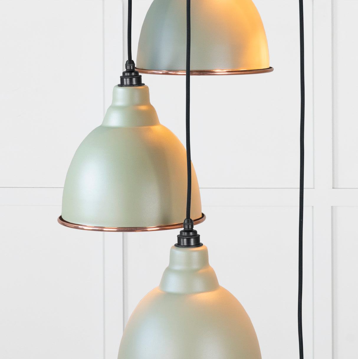 From The Anvil - Smooth Copper Brindley Cluster Pendant in Tump | Sku. 49736STU | Trade Door Handles.