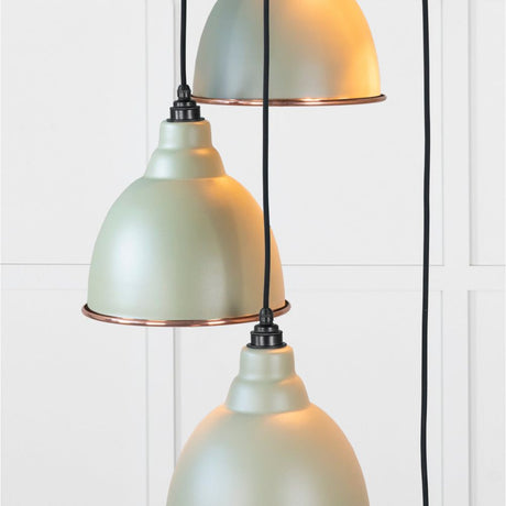 From The Anvil - Smooth Copper Brindley Cluster Pendant in Tump | Sku. 49736STU | Trade Door Handles.