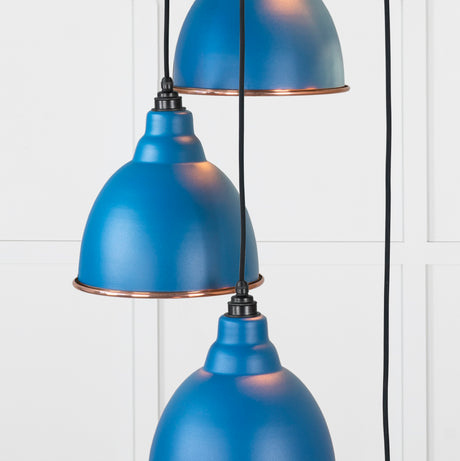 From The Anvil - Smooth Copper Brindley Cluster Pendant in Upstream | Sku. 49736SU | Trade Door Handles.