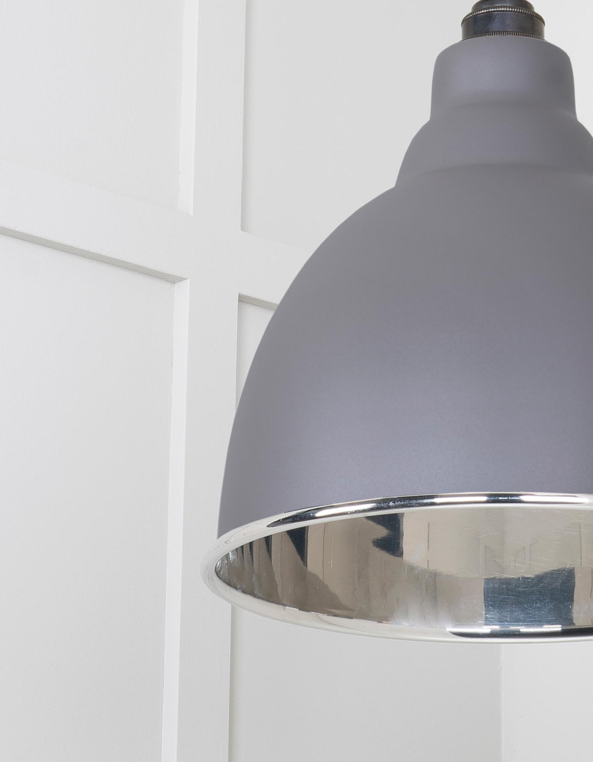 From The Anvil - Smooth Nickel Brindley Cluster Pendant in Bluff | Sku. 49737SBL | Trade Door Handles.