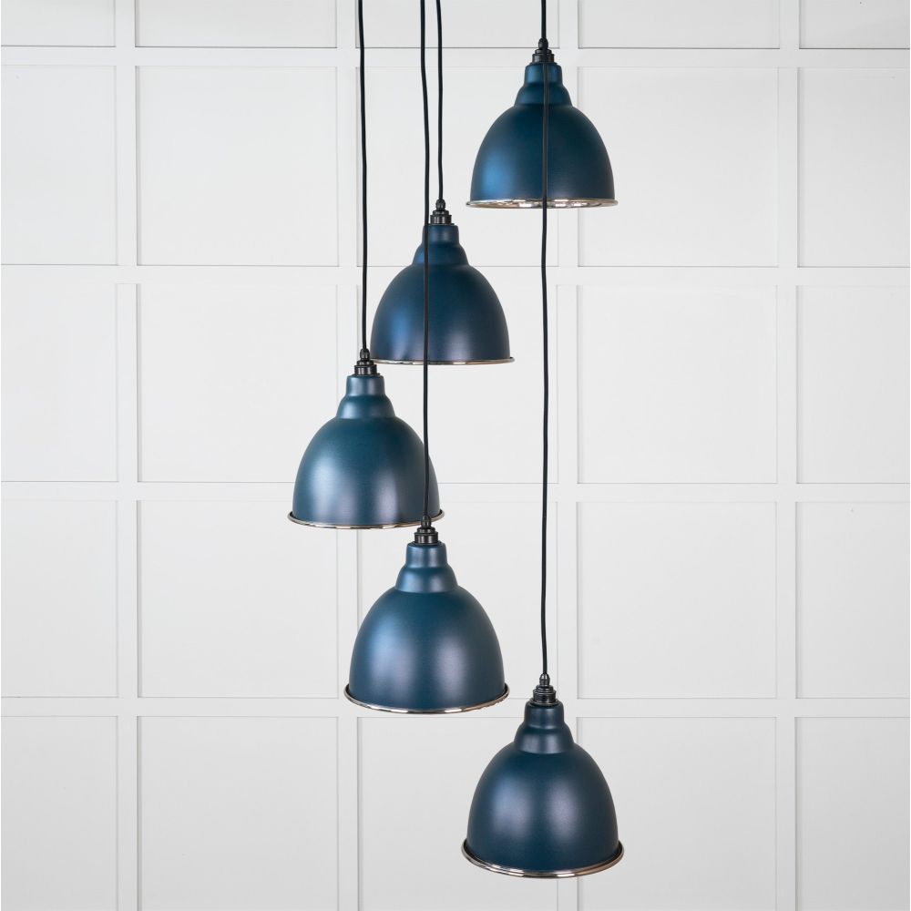 From The Anvil - Smooth Nickel Brindley Cluster Pendant in Dusk | Sku. 49737SDU | Trade Door Handles.
