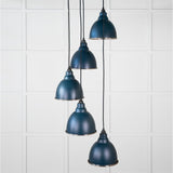 From The Anvil - Smooth Nickel Brindley Cluster Pendant in Dusk | Sku. 49737SDU | Trade Door Handles.