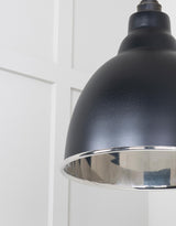 From The Anvil - Smooth Nickel Brindley Cluster Pendant in Elan Black | Sku. 49737SEB | Trade Door Handles.